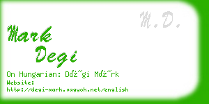 mark degi business card